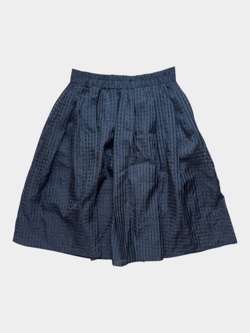 Madison Square NWT black patterned midi skirt - L